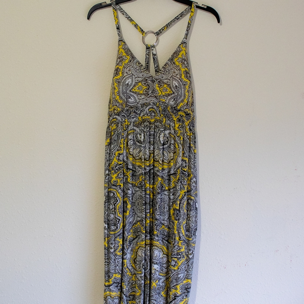INC Yellow Vibrant Design Dress
